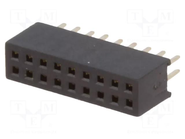 Connector: pin strips; socket; female; PIN: 18; straight; 1A; THT CONNFLY DS1065-03-2X9S8BV