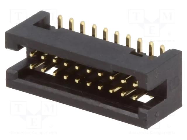 Connector: IDC; socket; male; PIN: 20; straight; SMT; 1.27mm CONNFLY DS1031-14-20S8B