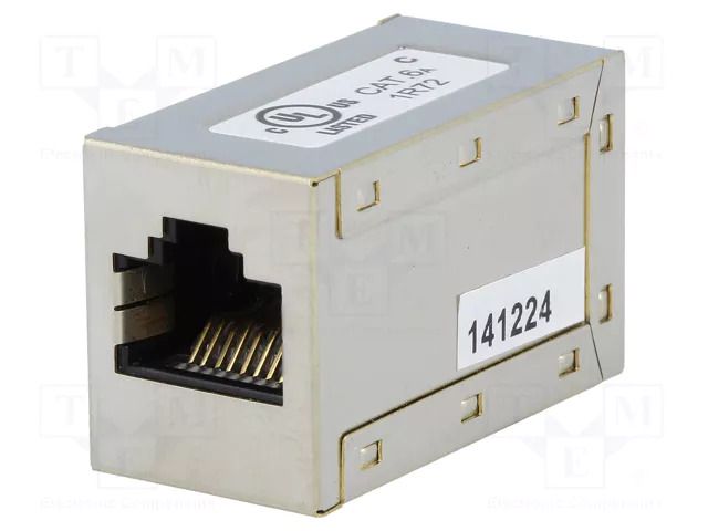 Coupler; socket; PIN: 8; Cat: 6a; shielded; 8p8c DIGITUS DN-93905