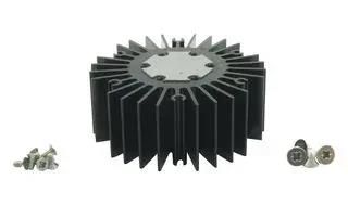 LED STAR HEATSINK KIT, 50X60MM, BLACK ILA-HSINK-STAR-50X60MM-BLK-K