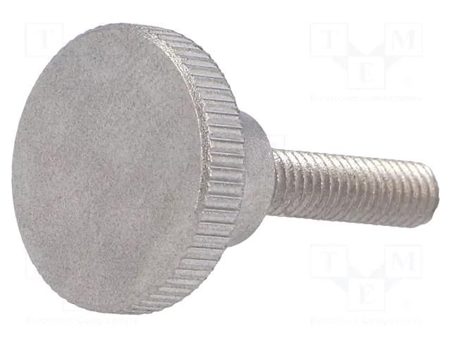 Knob; Ø: 16mm; Ext.thread: M4; 16mm; H: 9.5mm; stainless steel ELESA+GANTER DIN464-M4-16-NI