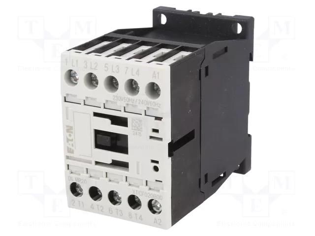 Contactor: 4-pole; NO x4; 230VAC; 12A; DILMP; screw terminals; 690V EATON ELECTRIC DILMP20-230AC