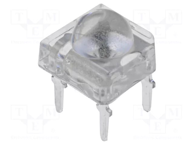 LED Super Flux; pink (salmon pink); 7.62x7.62mm; 8400÷10000mcd OPTOSUPPLY OS6OGAZ2C1P
