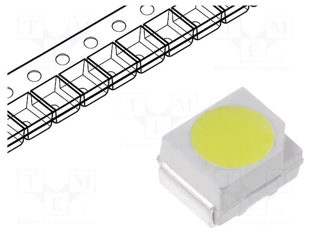LED; green (fluorescent green); SMD; 3528,PLCC2; 6.5÷7.5lm; 120° OPTOSUPPLY OSG74LS1C1A