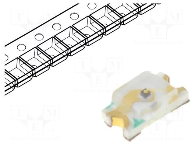 LED; SMD; 0603; green; 5÷15mcd; 1.6x0.8x0.6mm; 120°; 5mA; 68mW OPTOSUPPLY OSG80603C1E