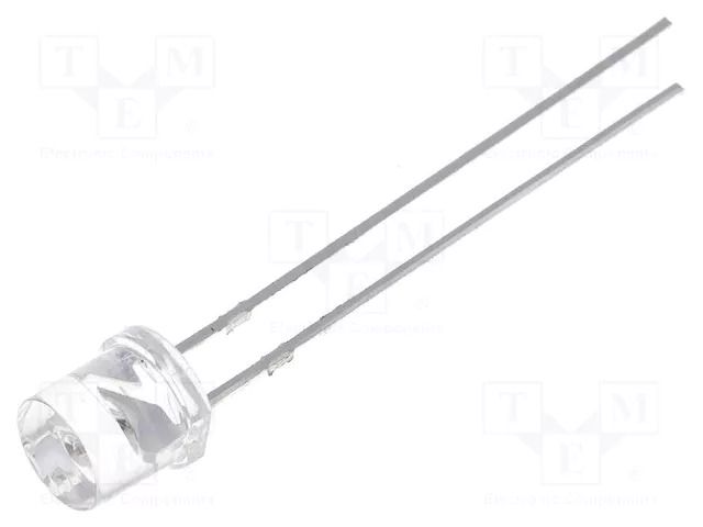 LED; red; 5mm; 330÷750mcd; 140°; Front: flat; 1.8÷2.4VDC OPTOSUPPLY OSHR53E1A-IJ