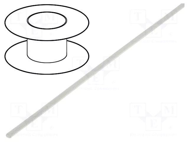 Insulating tube; fiberglass; -40÷180°C; Øint: 1mm; 4.3kV/mm; reel ZDIII OSKS-1.0