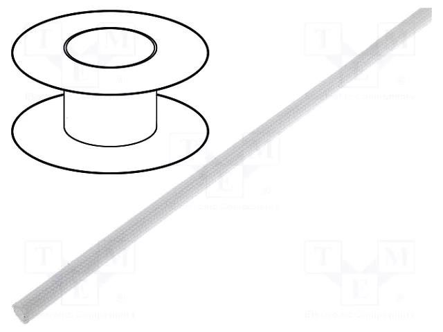 Insulating tube; fiberglass; -40÷180°C; Øint: 3mm; 4.3kV/mm; reel ZDIII OSKS-3.0