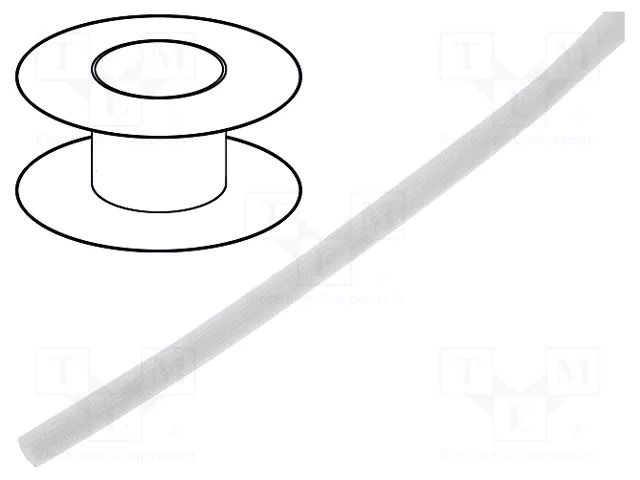 Insulating tube; fiberglass; -40÷180°C; Øint: 4mm; 4.3kV/mm; reel ZDIII OSKS-4.0
