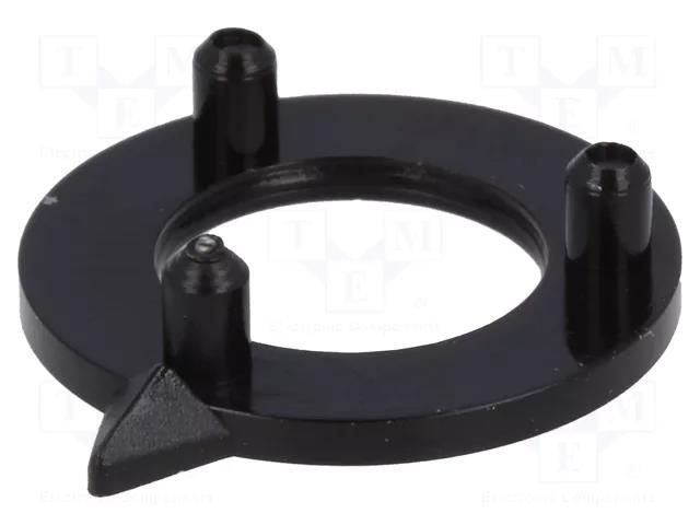 Pointer; polyamide; black; 15mm; -20÷70°C RITEL G15W-B