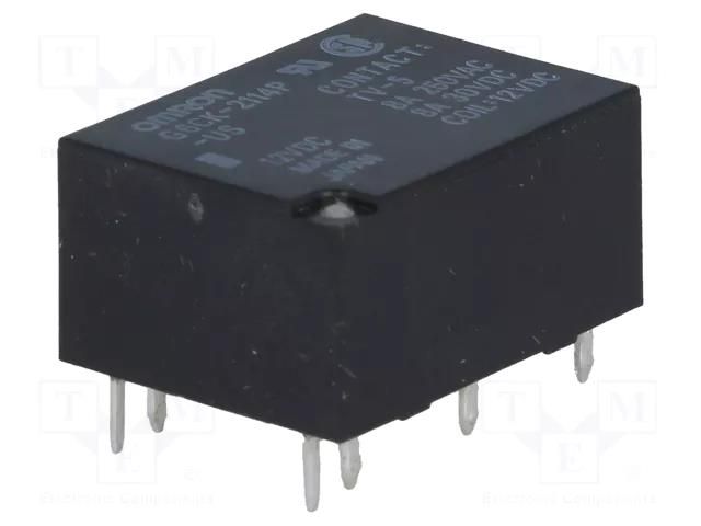 Relay: electromagnetic; SPST-NO + SPST-NC; Ucoil: 12VDC; 8A/30VDC OMRON Electronic Components G6CK-2114P-US-12DC