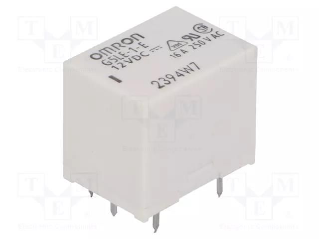 Relay: electromagnetic; SPDT; Ucoil: 12VDC; Icontacts max: 16A OMRON Electronic Components G5LE-1-E-12