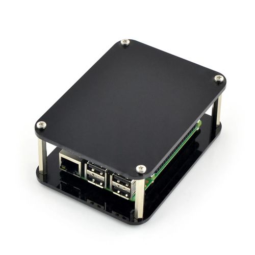 Case for Raspberry Pi 4B/3B+/3B/2B open black RHF-05406 5904422362881