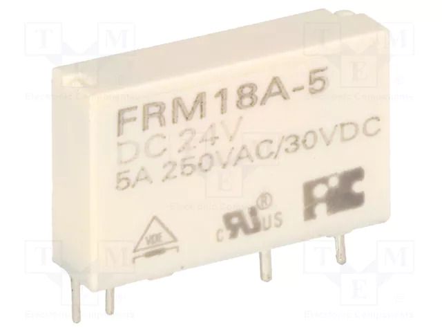 Relay: electromagnetic; SPST-NO; Ucoil: 24VDC; Icontacts max: 5A FORWARD INDUSTRIAL CO. FRM18A-24VDC