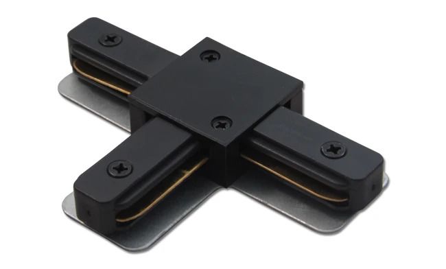 Connector for 1-phase track light rail tee (black) 2034636