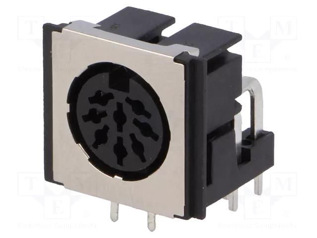 Connector: DIN; socket; female; shielded; PIN: 8; 270°; angled 90° CLIFF FM6728
