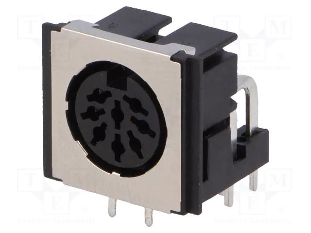 Connector: DIN; socket; female; shielded; PIN: 8; 270°; angled 90° CLIFF FM6728