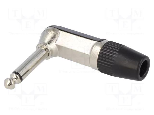 Connector: Jack 6,3mm; plug; male; mono; ways: 2; angled 90°; 6.4mm CLIFF FM1088
