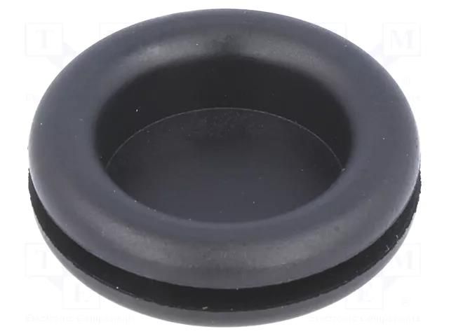 Grommet; with bulkhead; Ømount.hole: 19mm; Øhole: 16mm; rubber FIX&FASTEN FIX-DGB-19