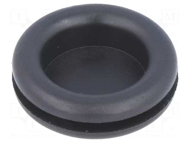 Grommet; with bulkhead; Ømount.hole: 19mm; Øhole: 16mm; rubber FIX&FASTEN FIX-DGB-19