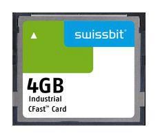 CFAST FLASH MEMORY CARD, 4GB SFCA004GH1AO4TO-I-DA-216-STD