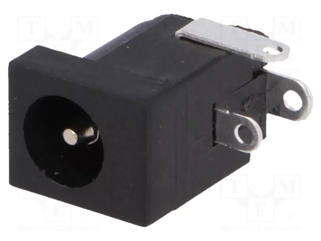 Connector: DC supply; socket; male; 5A; angled 90°; soldering CLIFF FCR681465