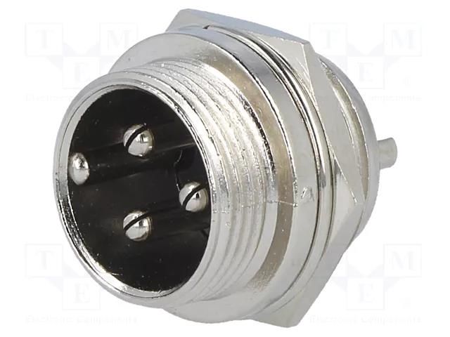 Connector: microphone; socket; male; PIN: 3; for panel mounting CLIFF FC684203