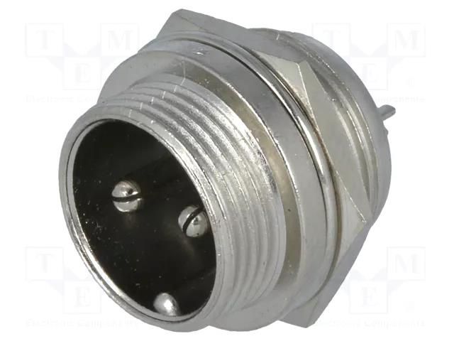 Connector: microphone; socket; male; PIN: 2; for panel mounting CLIFF FC684202