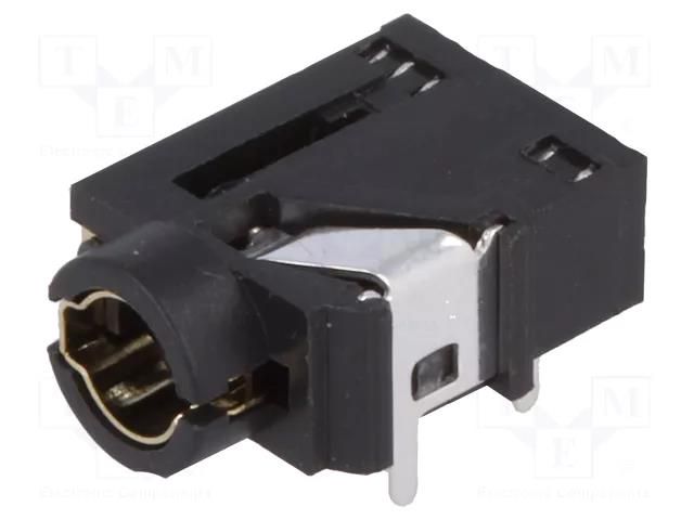 Connector: Jack 3,5mm; socket; female; ways: 4; THT; W: 10.2mm; H: 5mm CLIFF FC68129