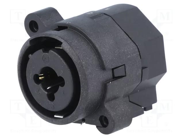 Connector: Jack 6,3mm + XLR; socket; female; straight; THT CLIFF FC2440