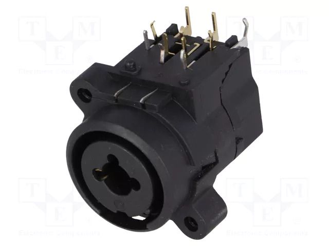 Connector: Jack 6,3mm + XLR; socket; female; angled 90°; THT CLIFF FC2430