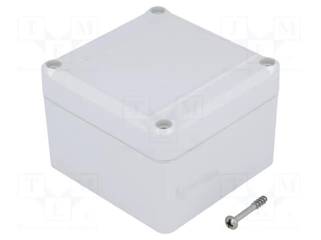 Enclosure: multipurpose; X: 80mm; Y: 82mm; Z: 57mm; EUROMAS II; ABS BOPLA ET210F