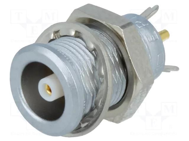 Connector: coaxial; 00; socket; female; soldering; 4A; IP50; 50Ω LEMO ERN00250CTL