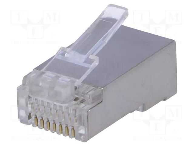 Connector: RJ45; plug; PIN: 8; shielded; Contacts: phosphor bronze ECE EMP881AR201