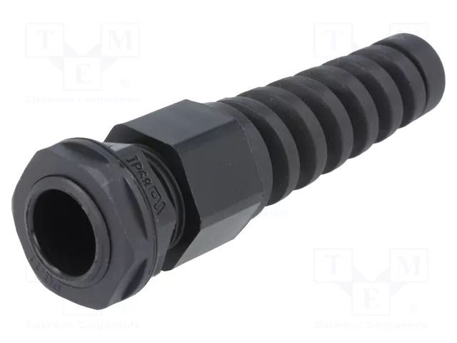 Cable gland; with strain relief; PG11; IP68; polyamide; black KSS WIRING EG-11SR