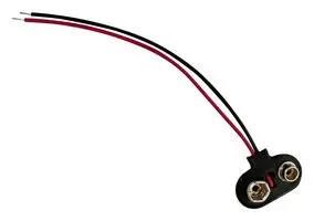 BATTERY CONTACT, PP3, 4" WIRE LEAD PK5 MP006238