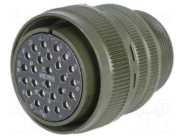 Connector: circular; plug; for cable; PIN: 26; female; soldering AMPHENOL DS3106A28-12S