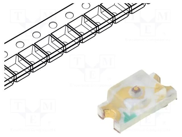 LED; red; SMD; 0603; 15÷50mcd; 1.6÷2.4VDC; 1.6x0.8x0.6mm; 120°; 5mA OPTOSUPPLY OSR50603C1E