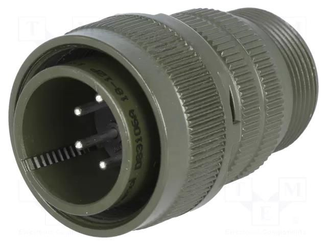Connector: circular; plug; for cable; PIN: 6; male; soldering; MS/DS AMPHENOL DS3106A18-12P