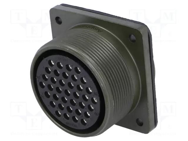 Connector: circular; socket; PIN: 37; female; soldering; MS/DS; 13A AMPHENOL DS3102A28-21S