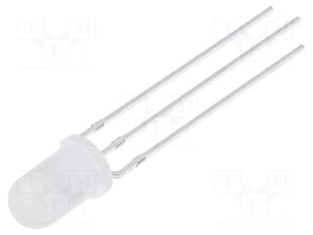 LED; red/green; 5mm; 30°; Front: convex; 1.8÷2.4/2.9÷3.6VDC; round OPTOSUPPLY OSRPPA5B32A