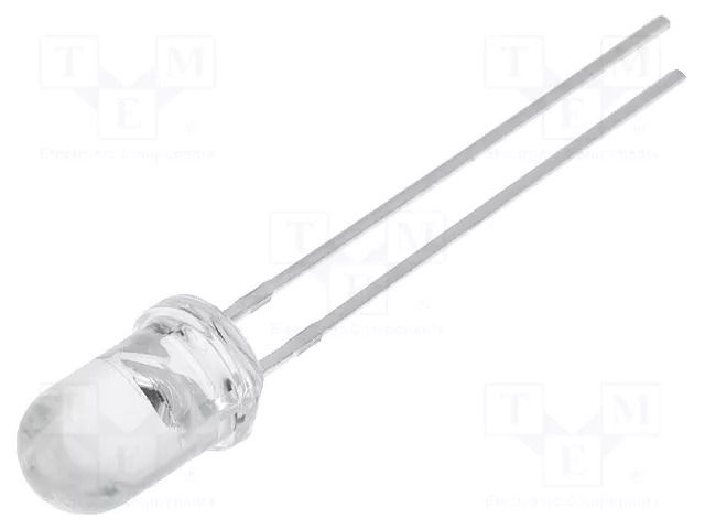 LED; yellow green; 5mm; 4200mcd; 15°; Front: convex; 1.8÷2.4VDC OPTOSUPPLY OSUG5111A-OP