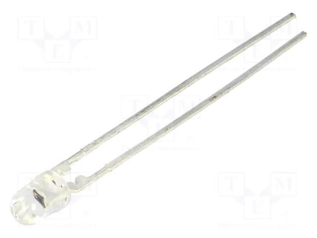 Phototransistor; THT; 3mm; λp max: 570nm; 6V; 30°; Lens: transparent VISHAY TEPT4400