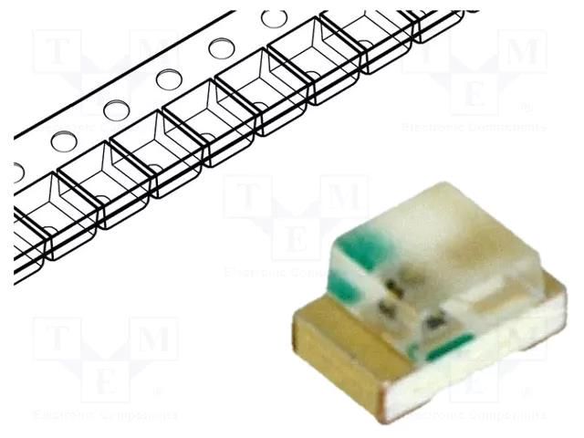LED; yellow; SMD; 0805; 20÷112mcd; 1.8÷2.4VDC; 2x1.25x1.1mm; 130° LITEON LTST-C170KSKT