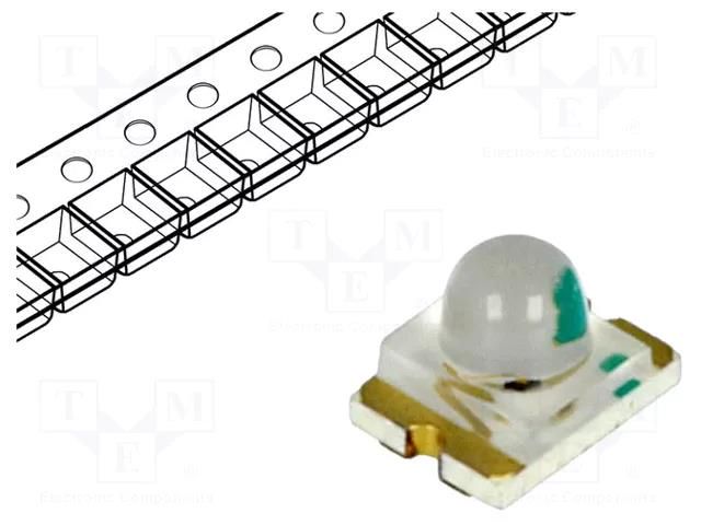 LED; blue; SMD; 1210; 180÷450mcd; 3.4÷3.8VDC; 3.2x2.4x2.4mm; 25° LITEON LTST-C930TBKT