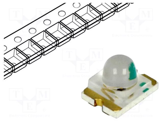 LED; green; SMD; 1210; 180÷600mcd; 2÷2.4VDC; 3.2x2.4x2.4mm; 25° LITEON LTST-C930KGKT