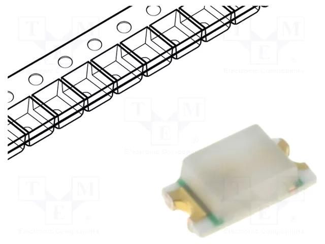 LED; SMD; 0603; yellow; 15÷50mcd; 1.6x0.8x0.6mm; 120°; 5mA; 48mW OPTOSUPPLY OSY50603C1E