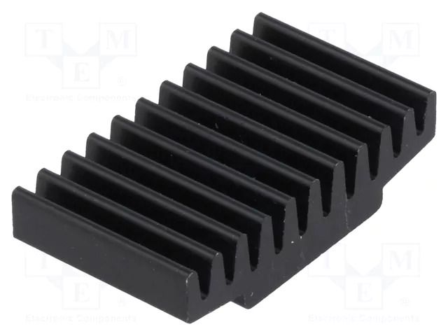 Heatsink: extruded; black; L: 17mm; W: 30mm; H: 7.5mm; 17K/W; anodized FISCHER ELEKTRONIK ICKSMDC17SA