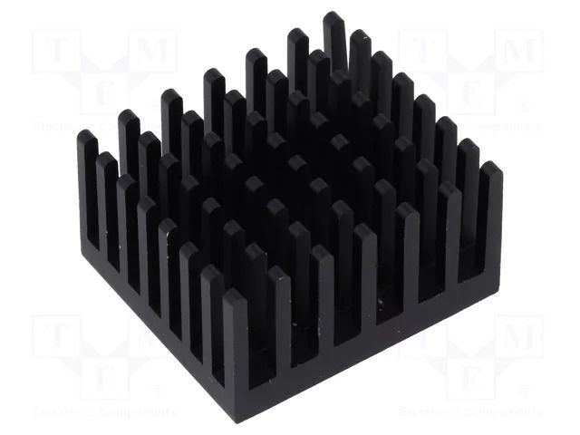 Heatsink: extruded; black; L: 24.76mm; W: 27.95mm; H: 15.24mm FISCHER ELEKTRONIK ICKPGA11X11