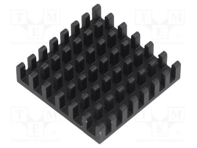 Heatsink: extruded; BGA; black; L: 27mm; W: 27mm; H: 6mm; 20K/W FISCHER ELEKTRONIK ICKBGA27X27